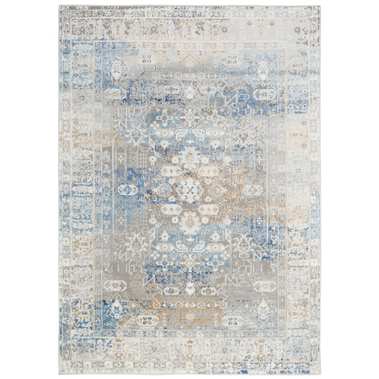 Latitude Vive Tyle Abstract Machine Woven Flatweave Grey/Beige Area Rug